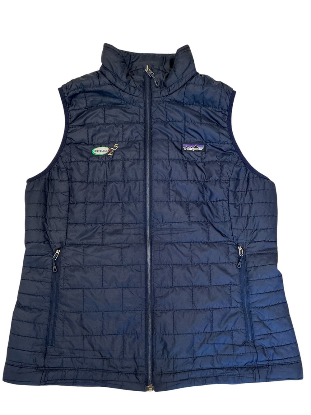 Patagonia Nano Quilted Packable Vest in Navy Company Logo Size Large